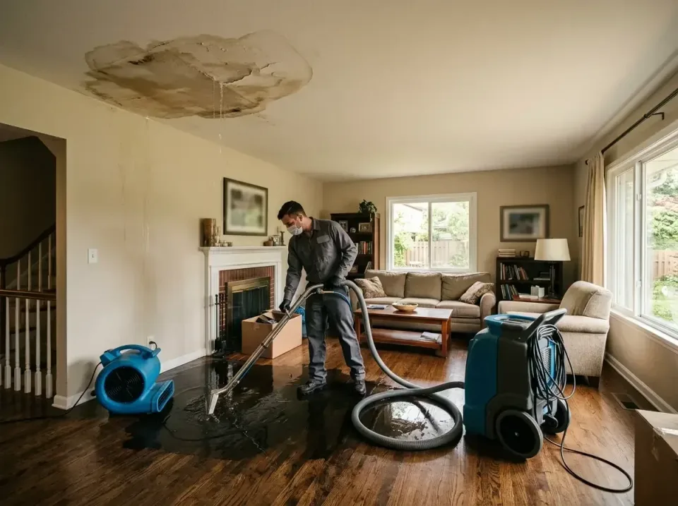 attic-pipe-burst-ceiling-drip-008 — frequently asked questions, Water Damage Restoration & Carpet Care in New Orleans Statio…